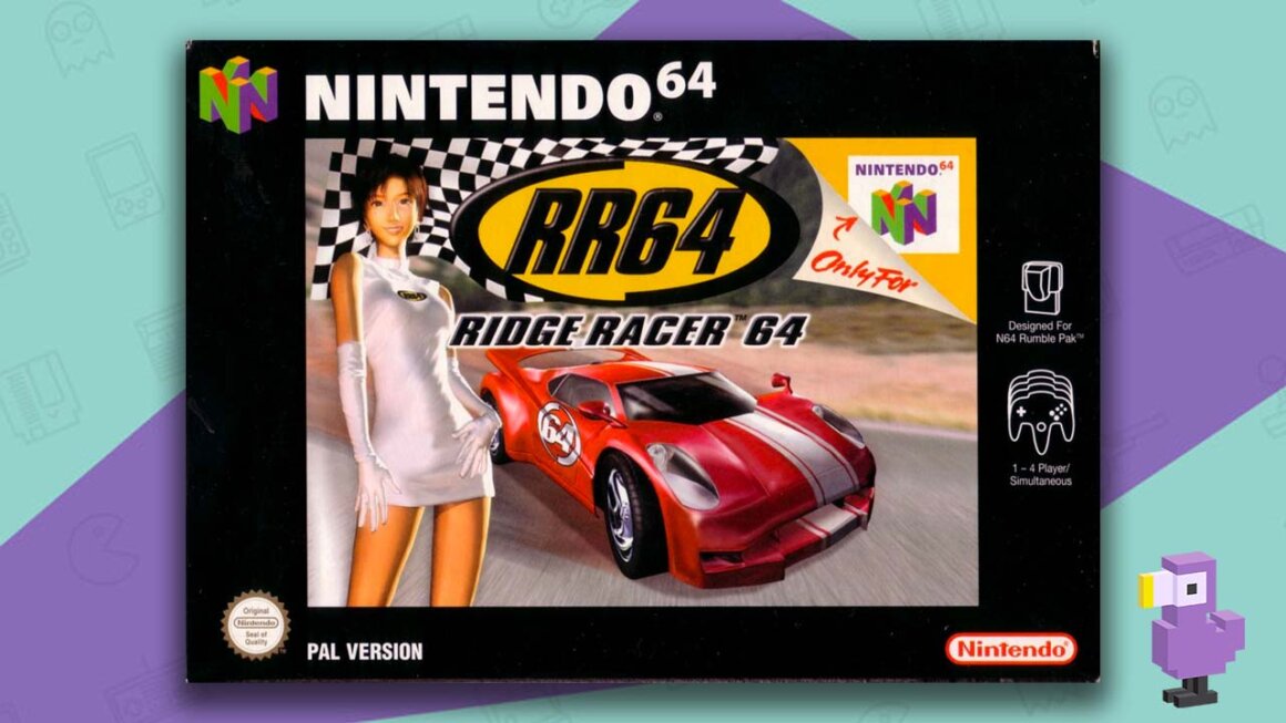 Ridge Racer 64 game case cover art - best Ridge Racer games