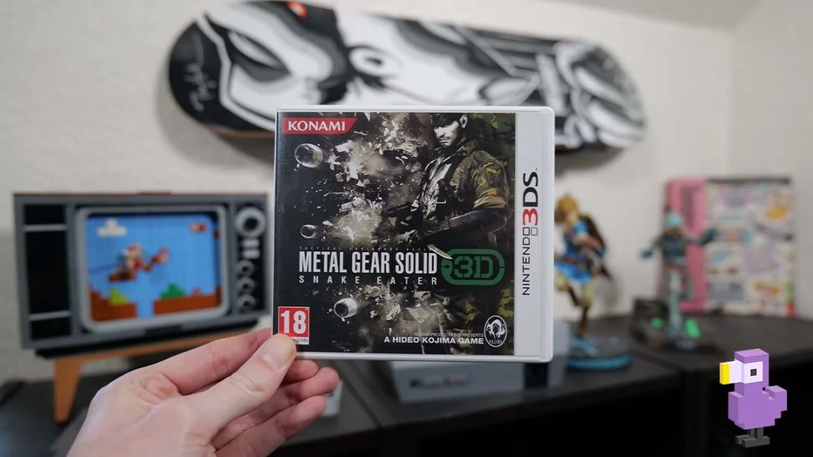 Metal Gear Solid Snake Eater 3D game case cover art