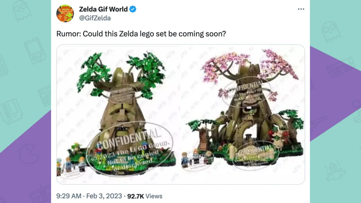 Rumour: LEGO Zelda Set Supposedly In The Works After Deku Tree Spotted In  Recent Survey