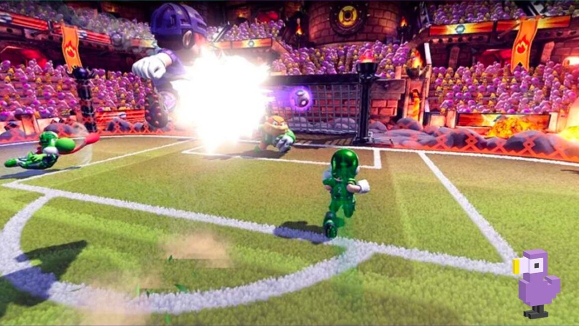Mario Strikers Battle League Football gameplay