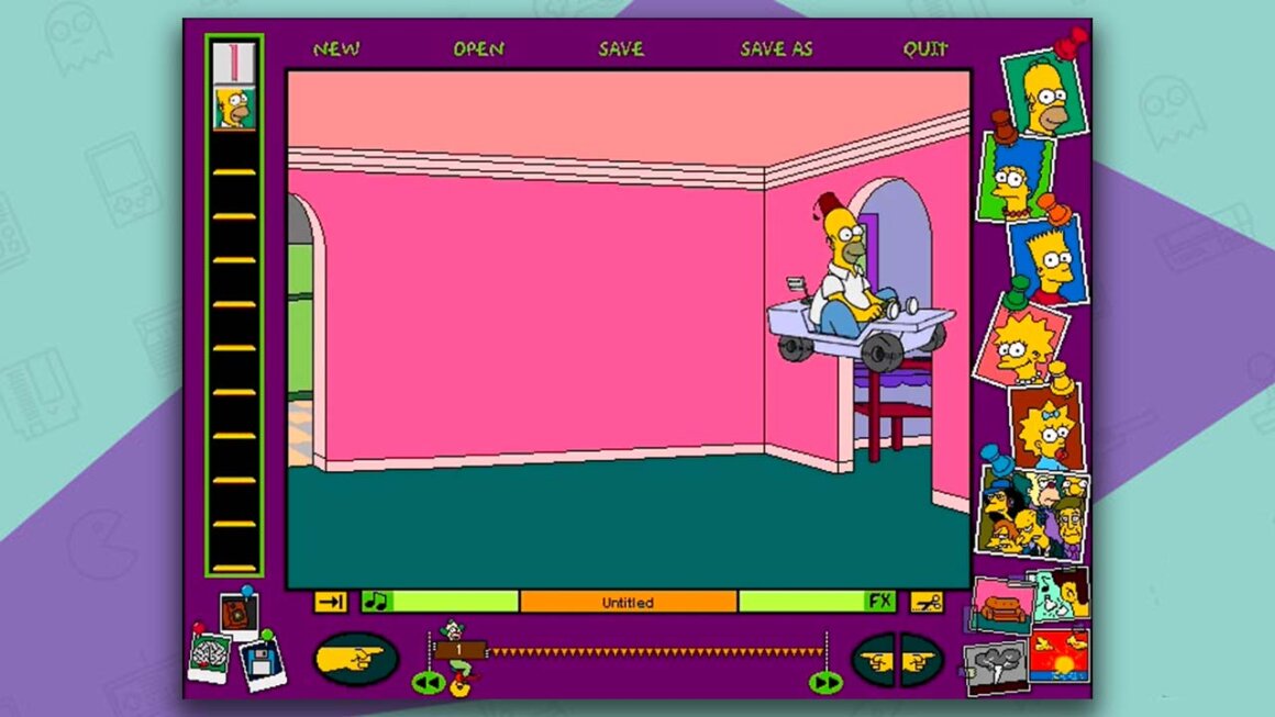 The Simpsons: Cartoon Studio gameplay