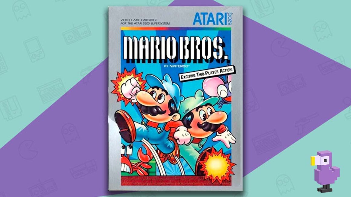 Mario Bros. game case Atari 5200