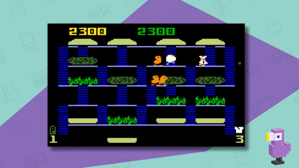 BurgerTime (1983) gameplay