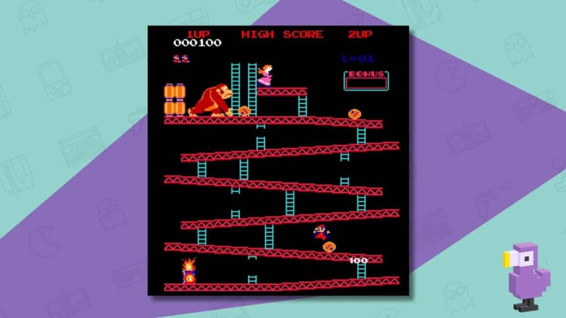 Play Donkey Kong Christmas arcade game in New Westminster - New