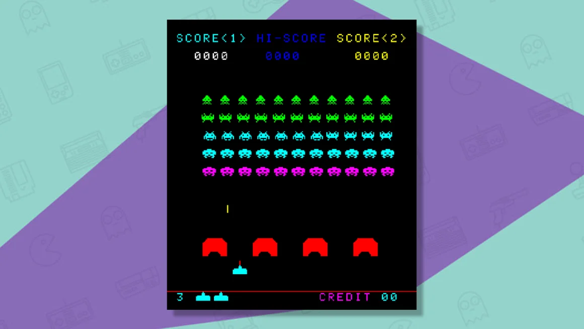 Space Invaders gameplay (1980)