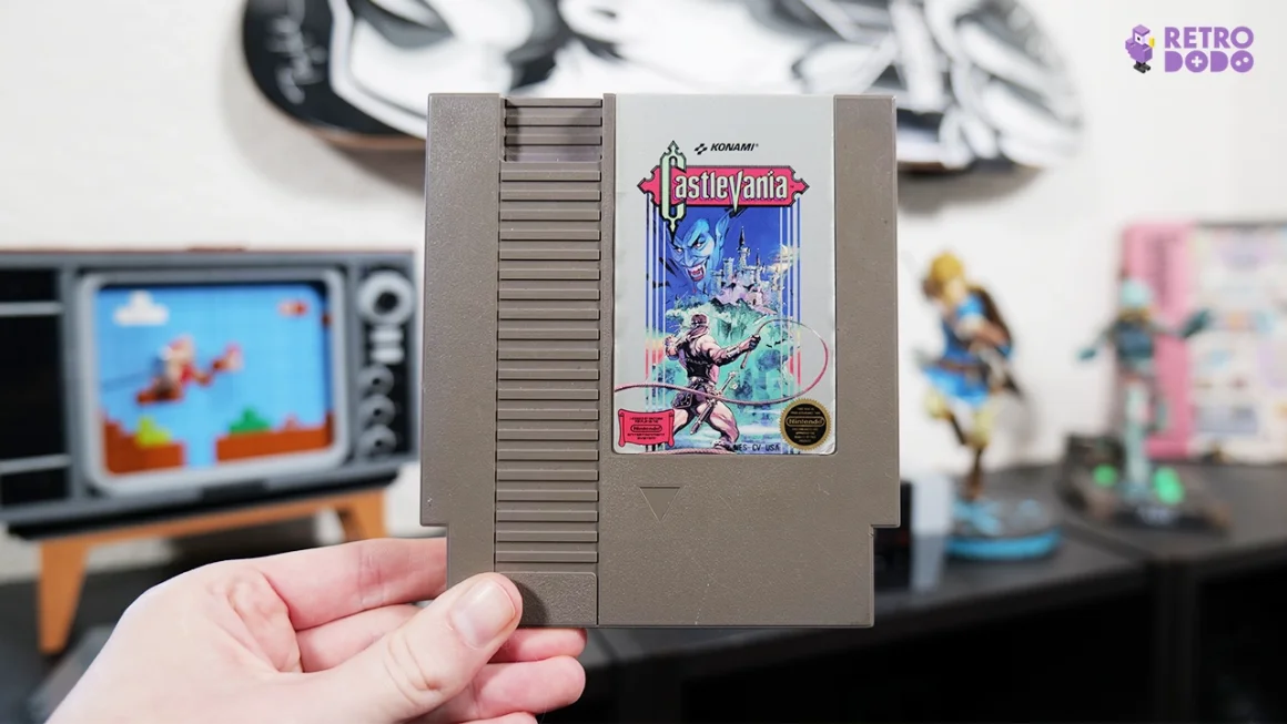 Castlevania game cart for the NES
