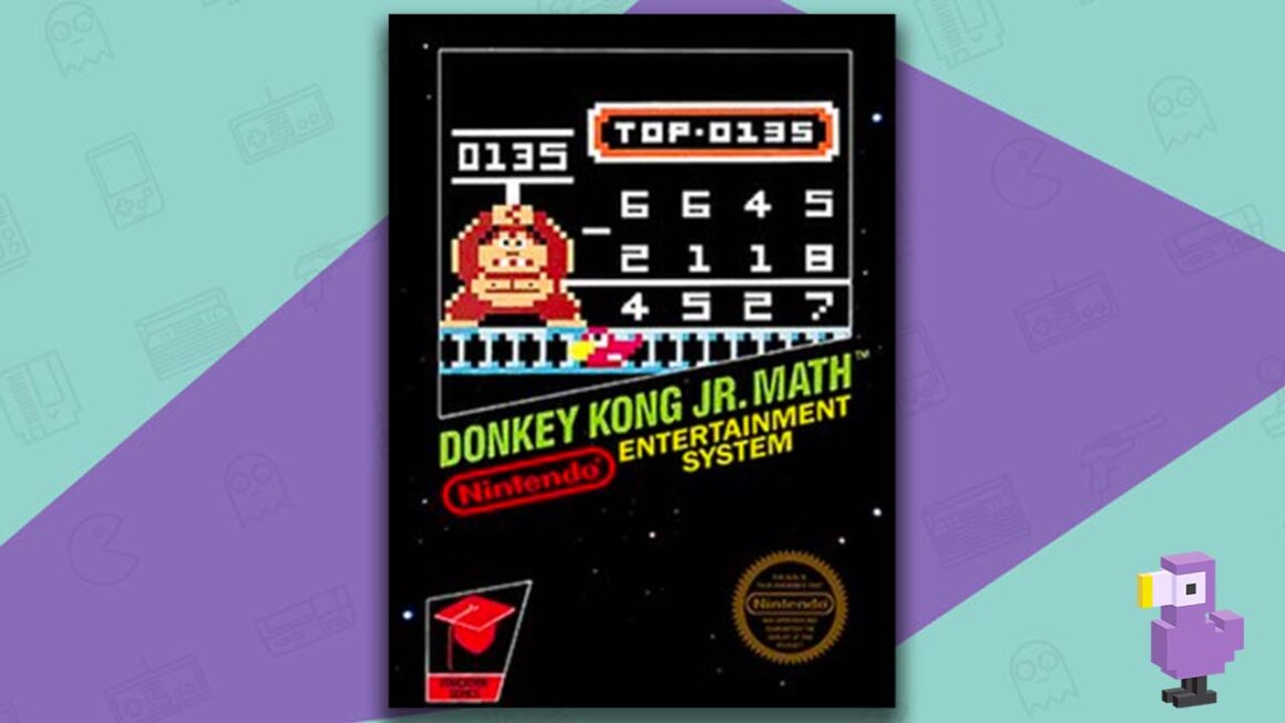 Donkey Kong Jr Math NES box