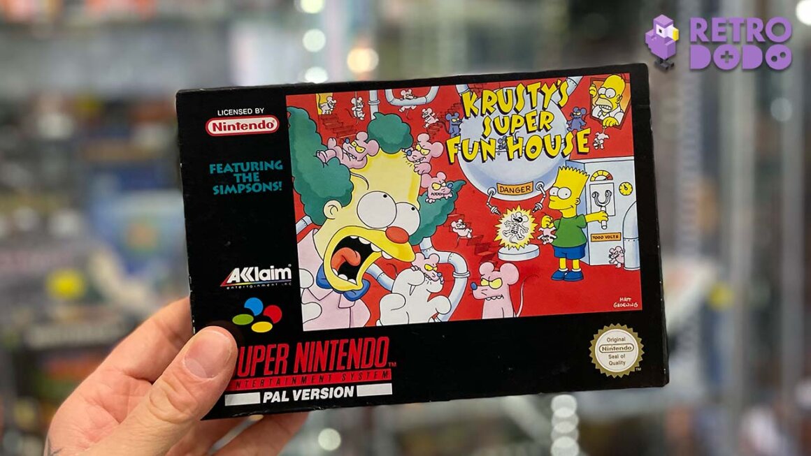 Krusty's Super Fun House game box