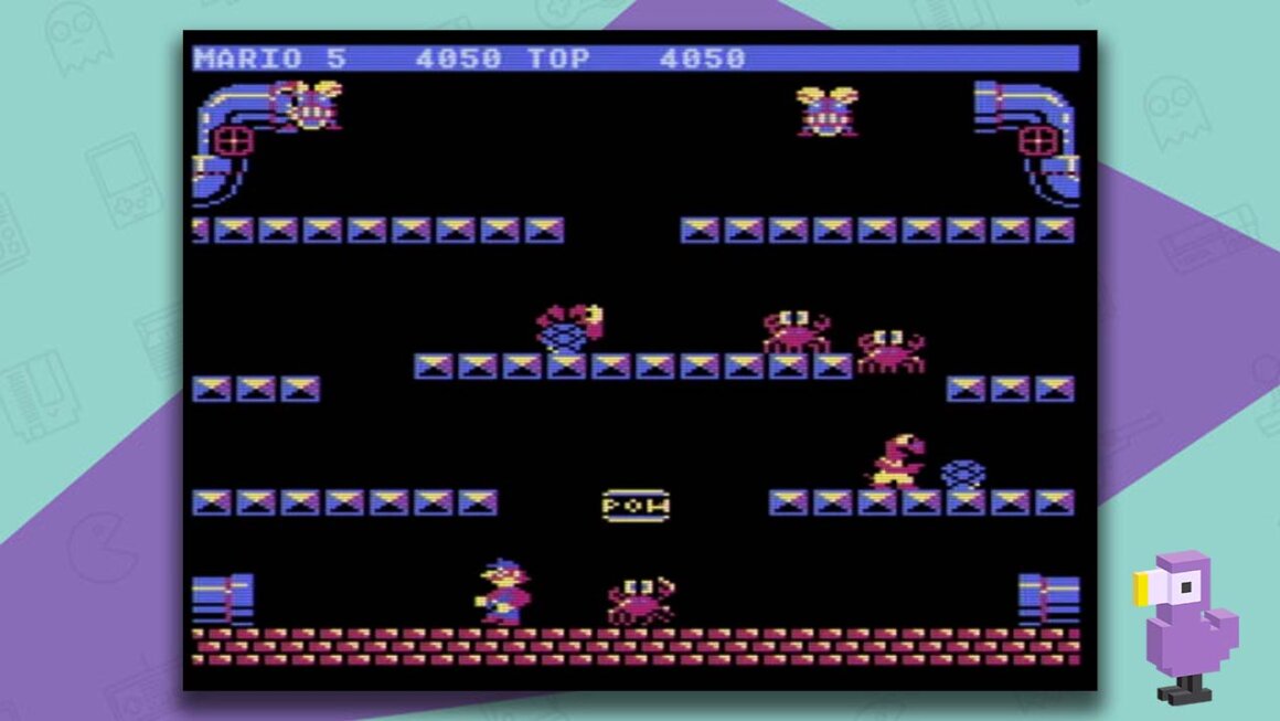 Mario Bros. Atari 5200 gameplay