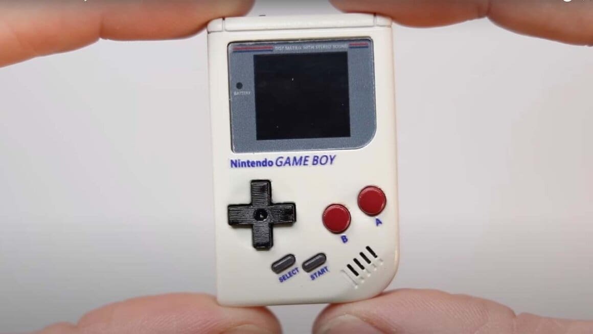 Super Small Game Boy Mini in Elliot Coll's Hand