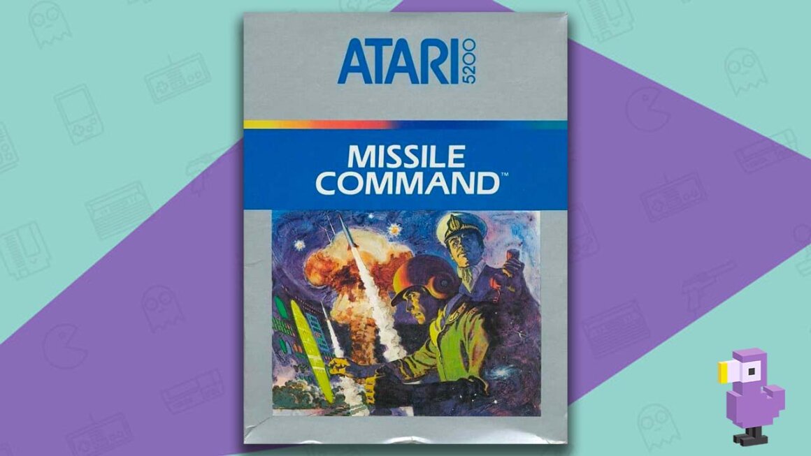 Missile Command game case Atari 5200