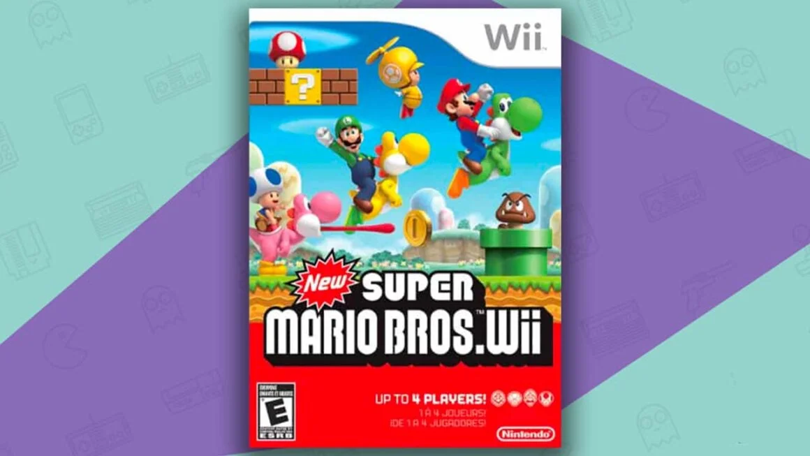 New Super Mario Bros Wii Game Box Wii
