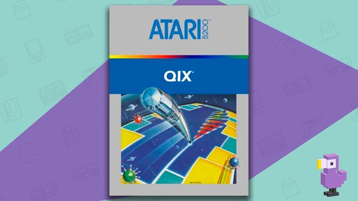 Qix game case cover art