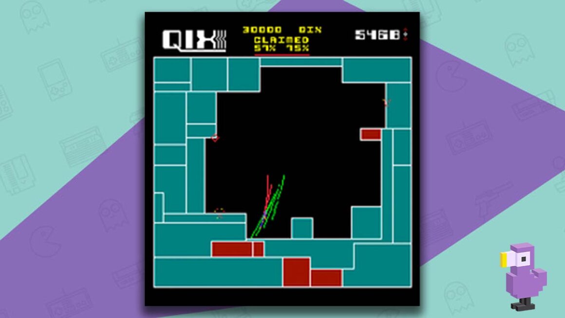 game play Qix Atari 5200
