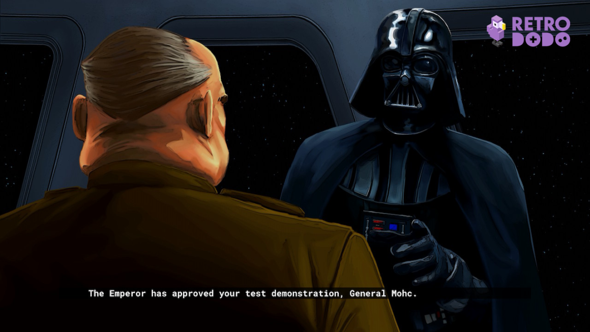 Darth Vader is as threatening as ever in cutscene
