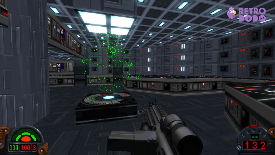 Player uncovering a map of the Death Star 