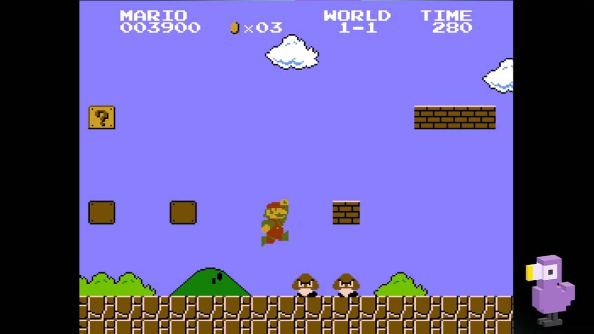 One of Samuel's earliest gaming memories is watching Super Mario Bros on the NES.