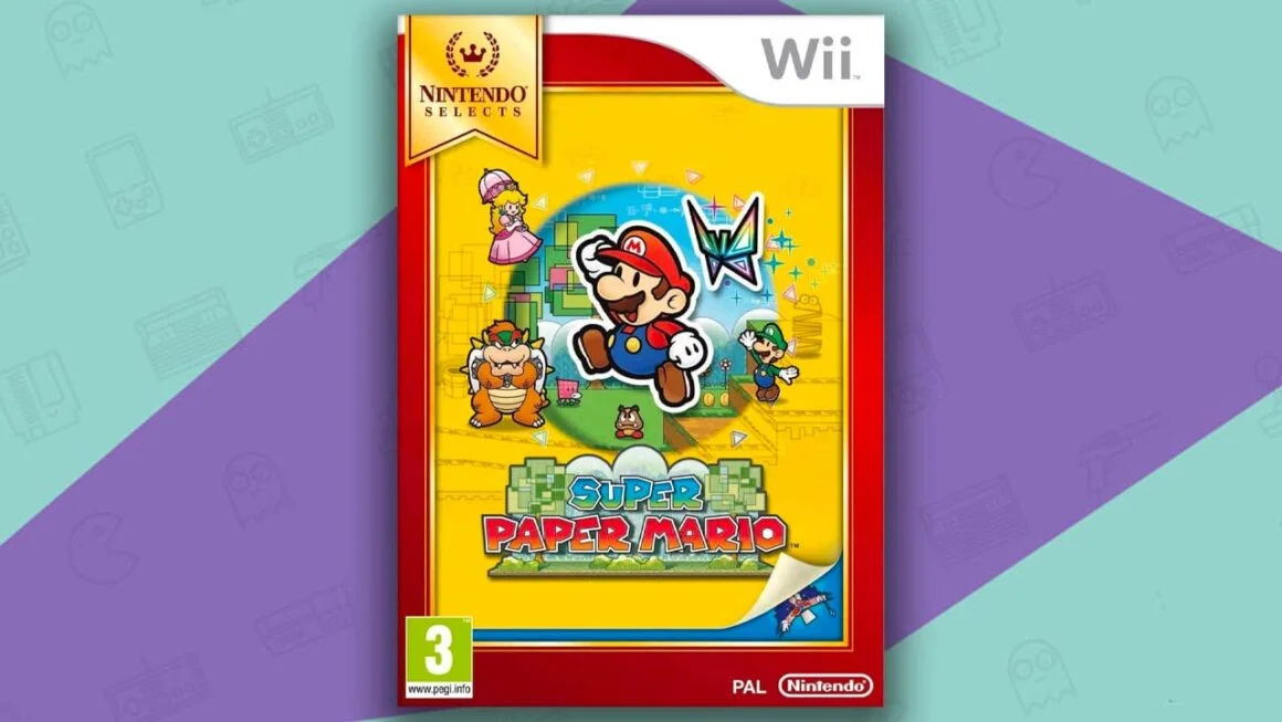 Super Paper Mario Wii game box