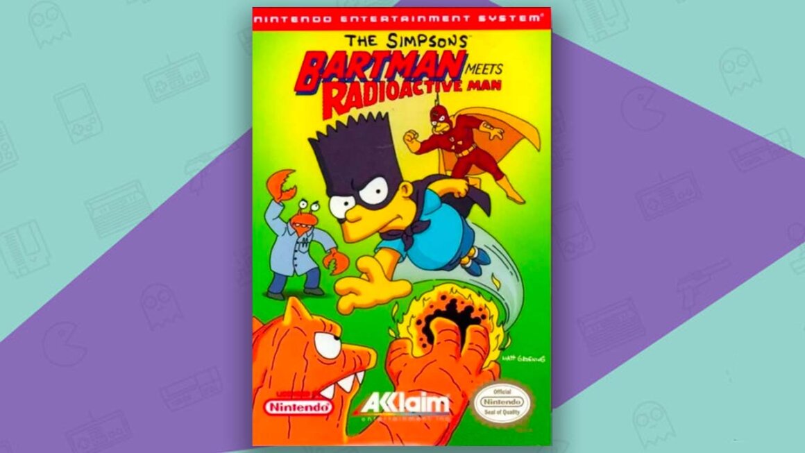 The Simpsons: Bartman Meets Radioactive Man game box
