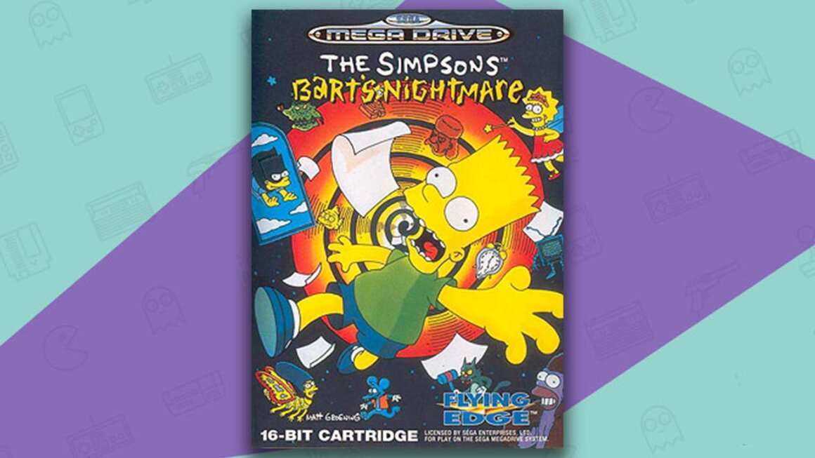 The Simpsons: Bart's Nightmare Mega Drive box