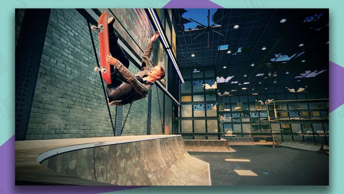 Tony Hawk's Pro Skater 5 gameplay - Tony getting air over a ramp