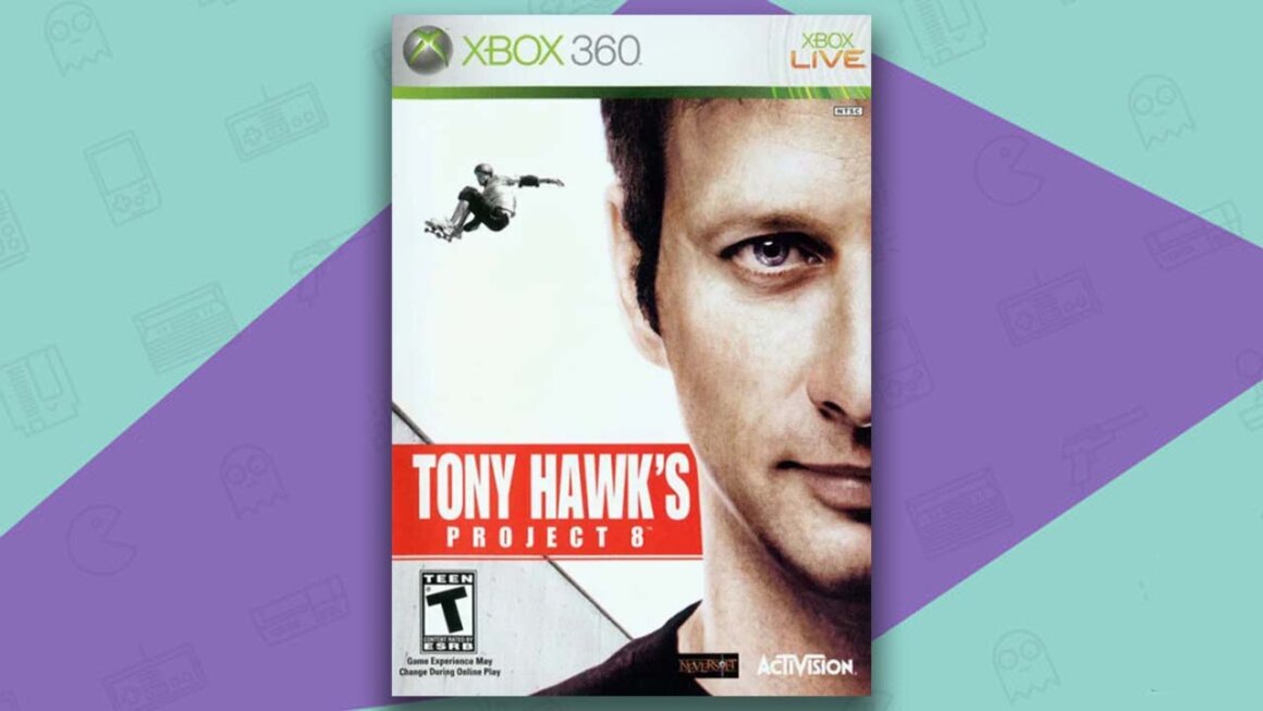 Tony Hawk's Project 8 game case Xbox 360