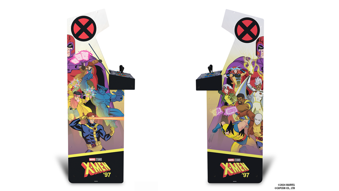 Paneles laterales del gabinete arcade de X-Men '97