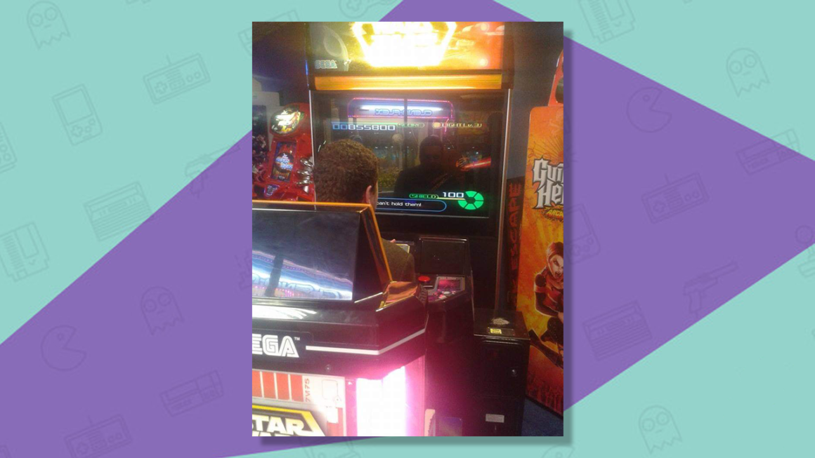 Let's Talk Retro with Samuel Roberts. Samuel playing the Star Wars Trilogy arcade machine.