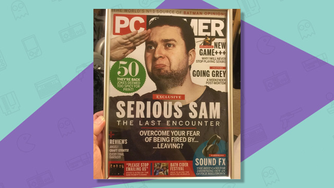 Let's Talk Retro with Samuel Roberts. Samuel gracing the cover of PC Gamer.