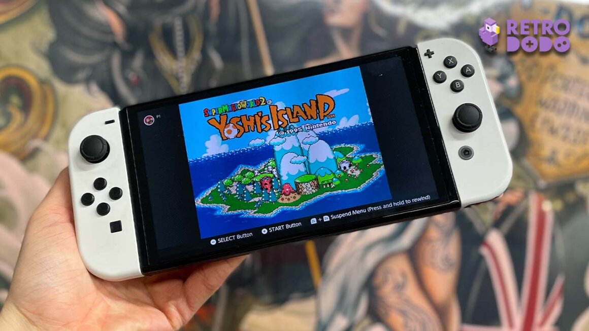 Loading screen for Super Mario World 2: Yoshi's Island on Seb's Switch