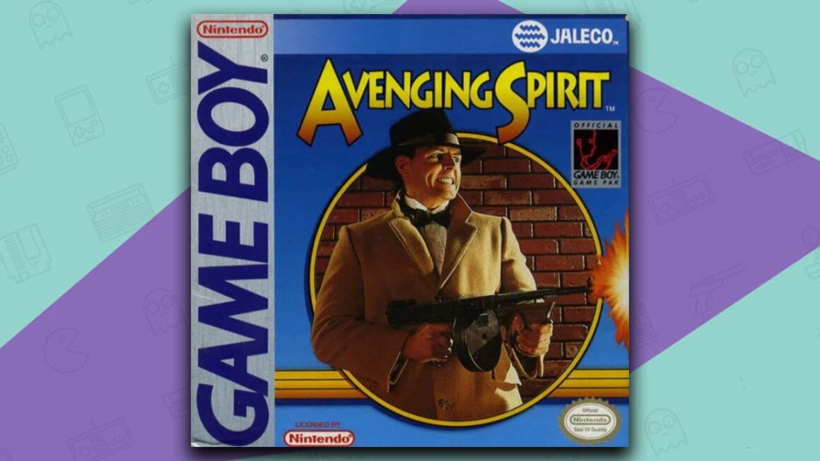 Game Box for the gameboy game Avenging Spirit (USA Version)