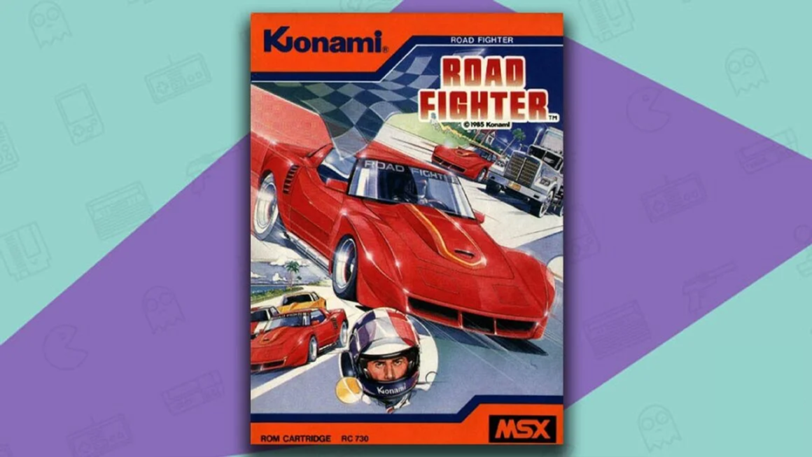 Road Fighter game box for the MSX