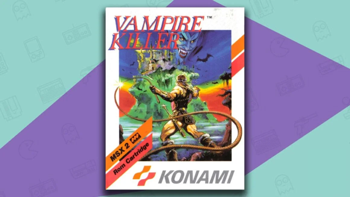 MSX game art for Vampire Killer