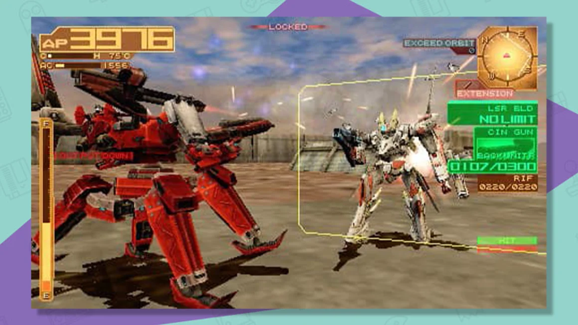 Silent Line: Armored Core gameplay