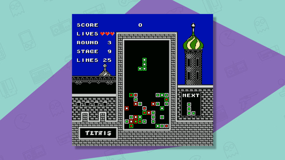 Tetris (NES) gameplay screenshot