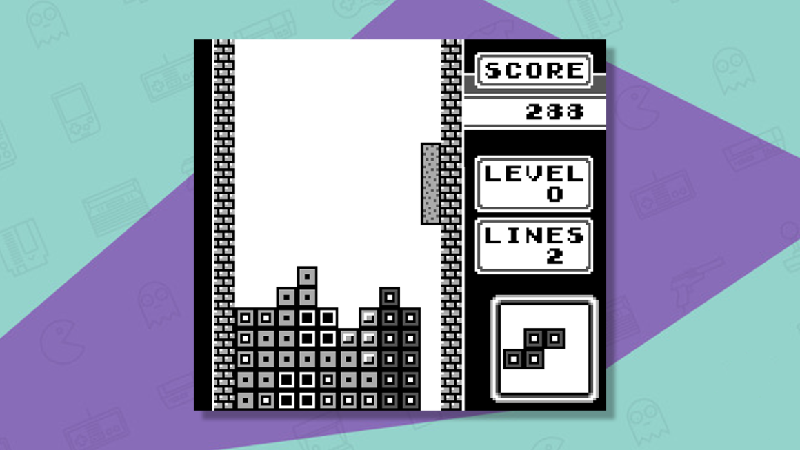 Tetris (Game Boy) gameplay screenshot