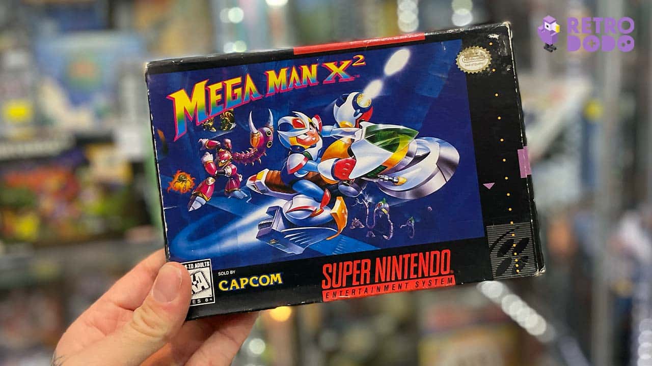 Mega Man x2 game case