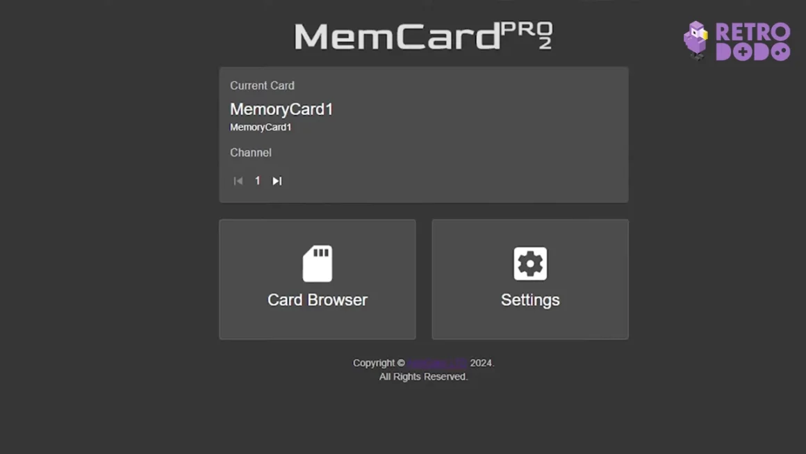 memcard settings