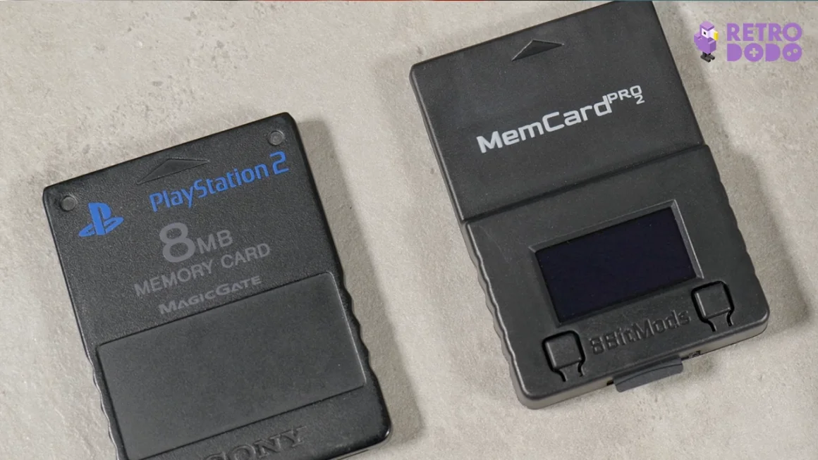 old vs new ps2 memory card