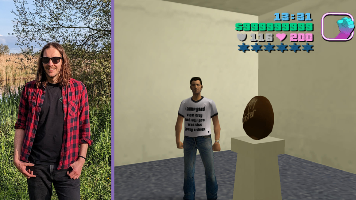 Gaming Easter Eggs - Theo Litston loves a chocolate egg in Vice City.