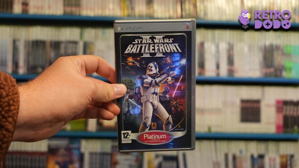 Star Wars Battlefront 2 game case for the PSP