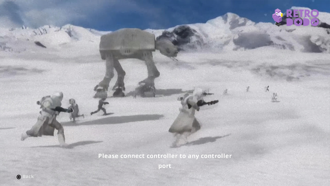 Star Wars: Battlefront Classic Collection features outdated tutorial videos.