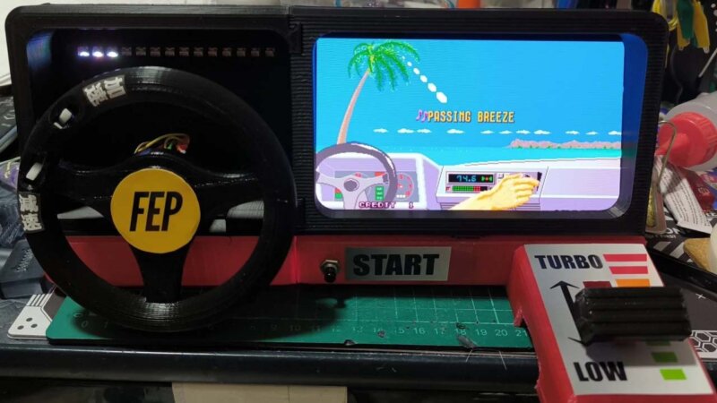 A prototype of a racing controller dock for the Switch