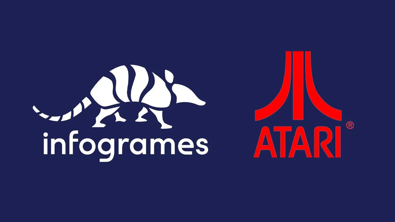 New Infogrames logo and the Atari logo