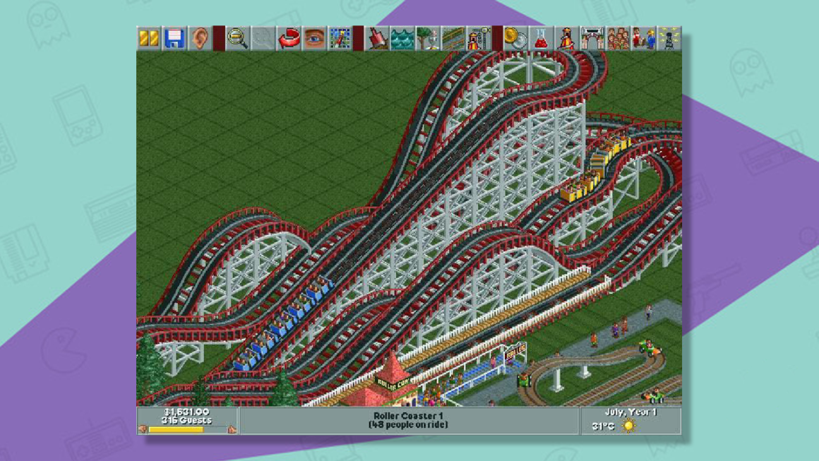 Rollercoaster Tycoon gameplay