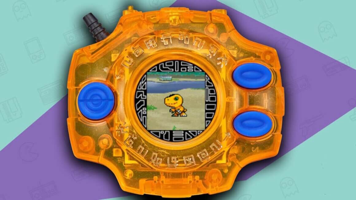 Close up shot of the Digivice DX from the new 35th Anniversary collection