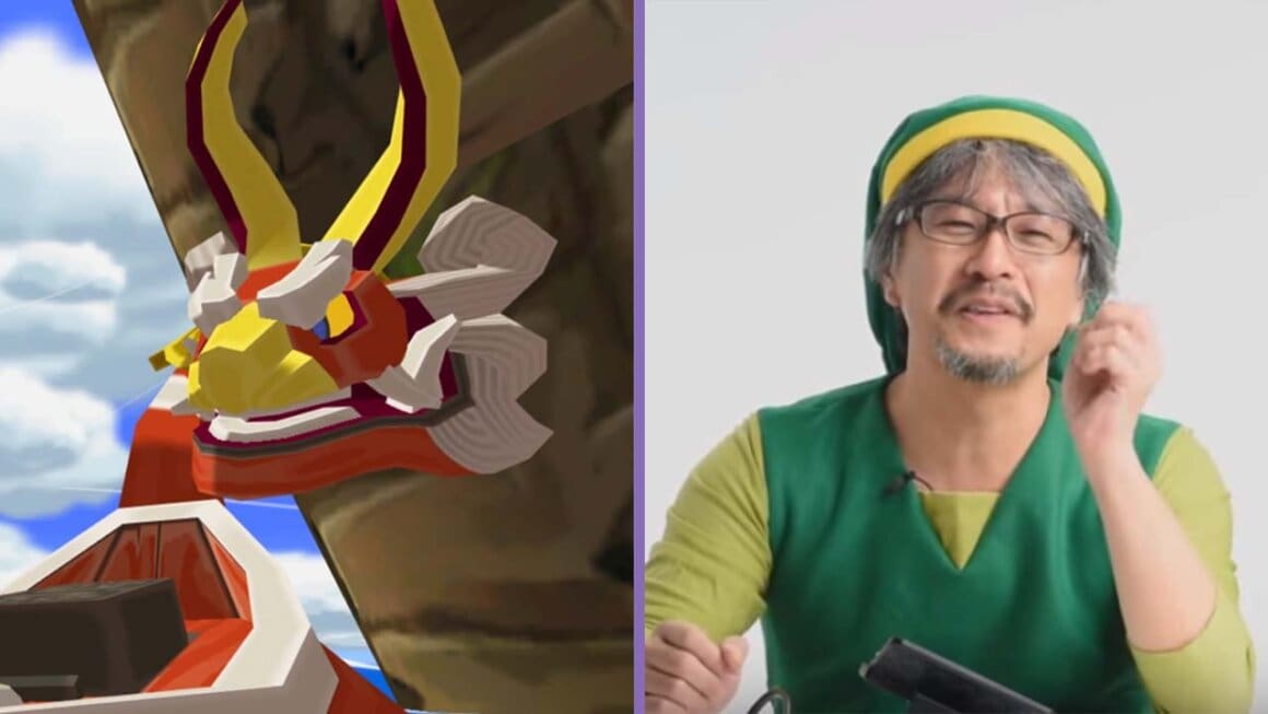 The King of Red Lions (left) and Eiji dressed as Link (right)
