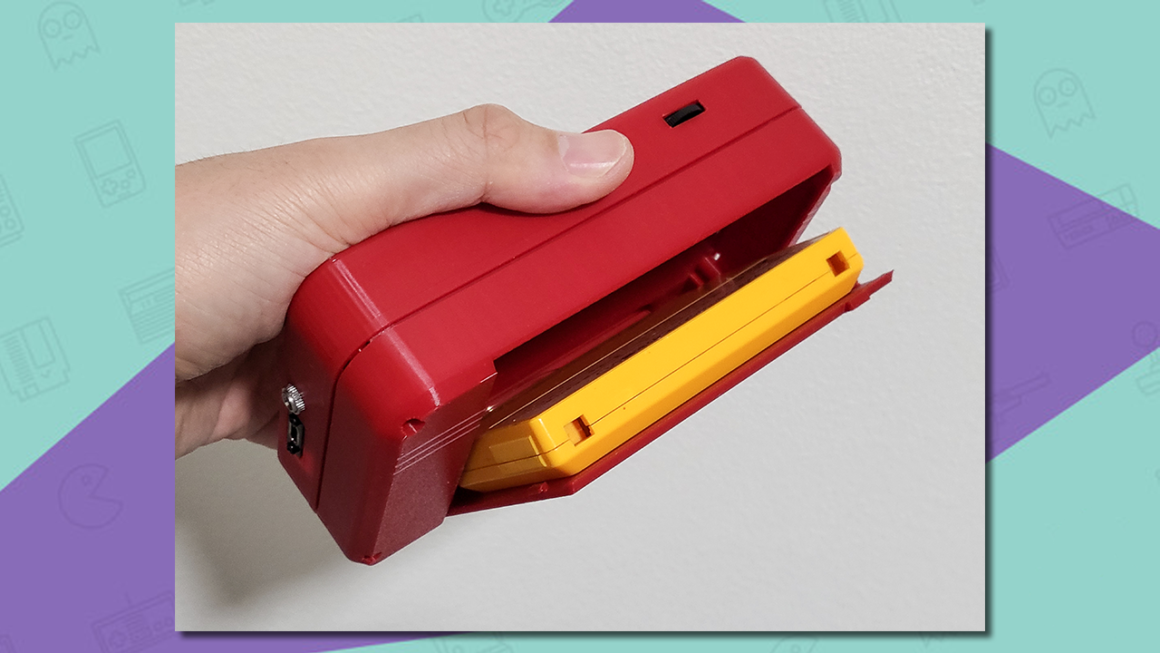 Handheld Famicon walkman cassette slot.