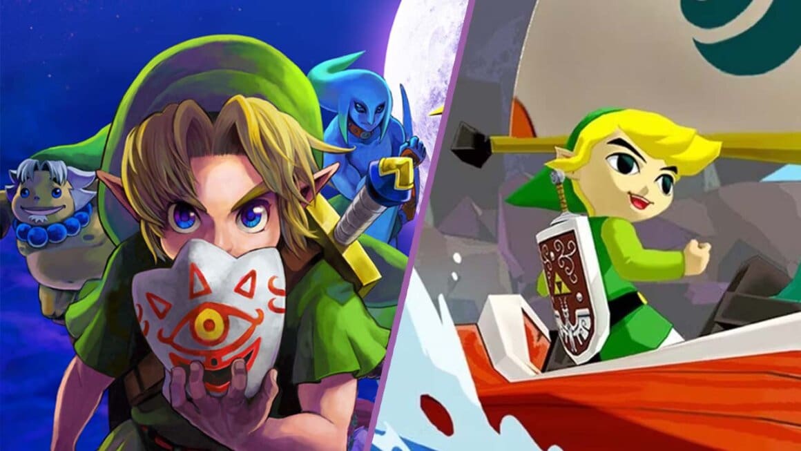 Images of Link from Majora's Mask and The Wind Waker