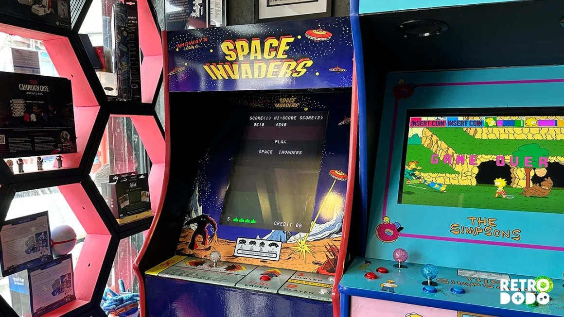 space invaders arcade cabinet